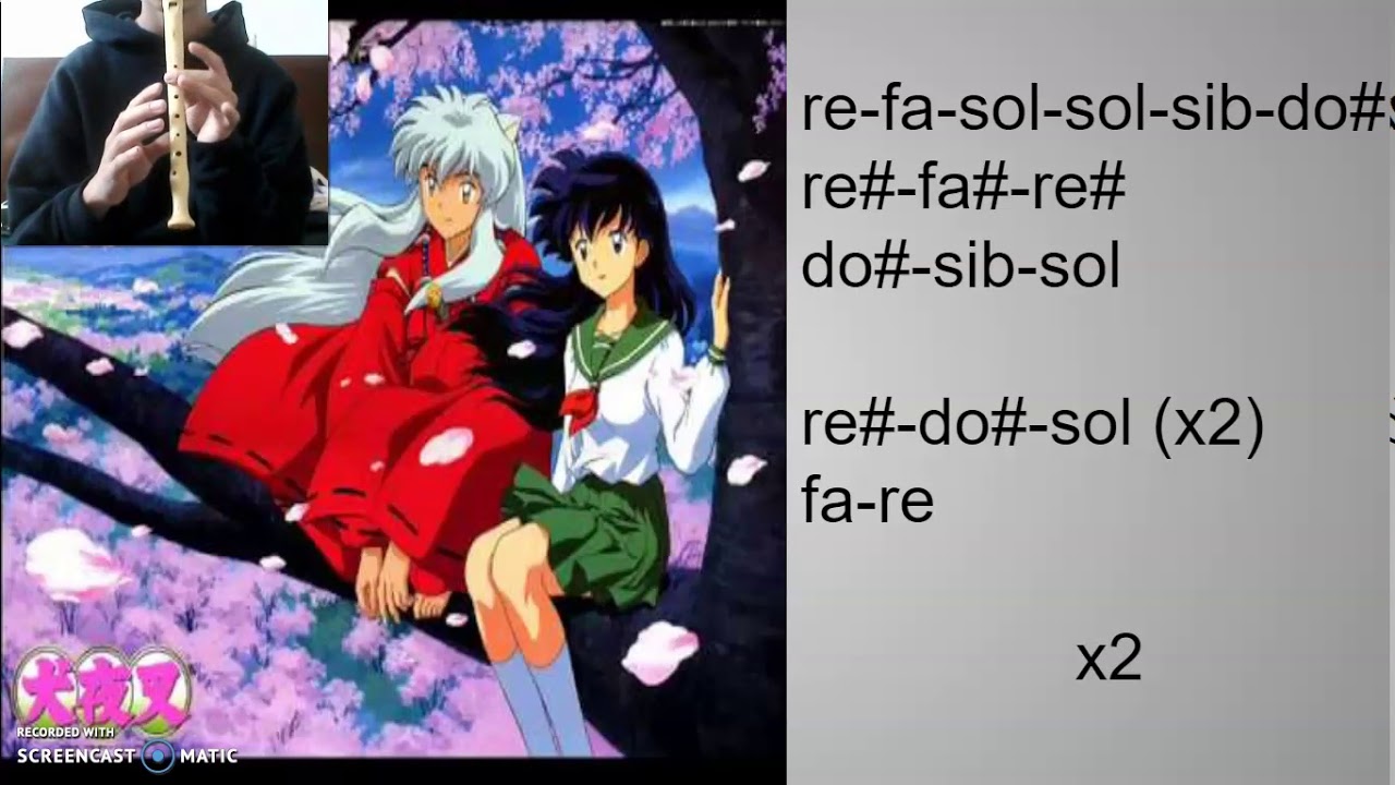 inuyasha (compilacion) flauta notas