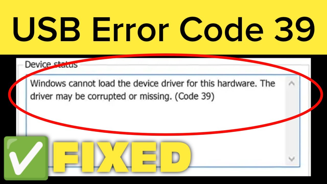 How to Fix Code 39 Driver Error Windows 11 / 10 || Fix Error Code 39 Windows 11/10/8/7