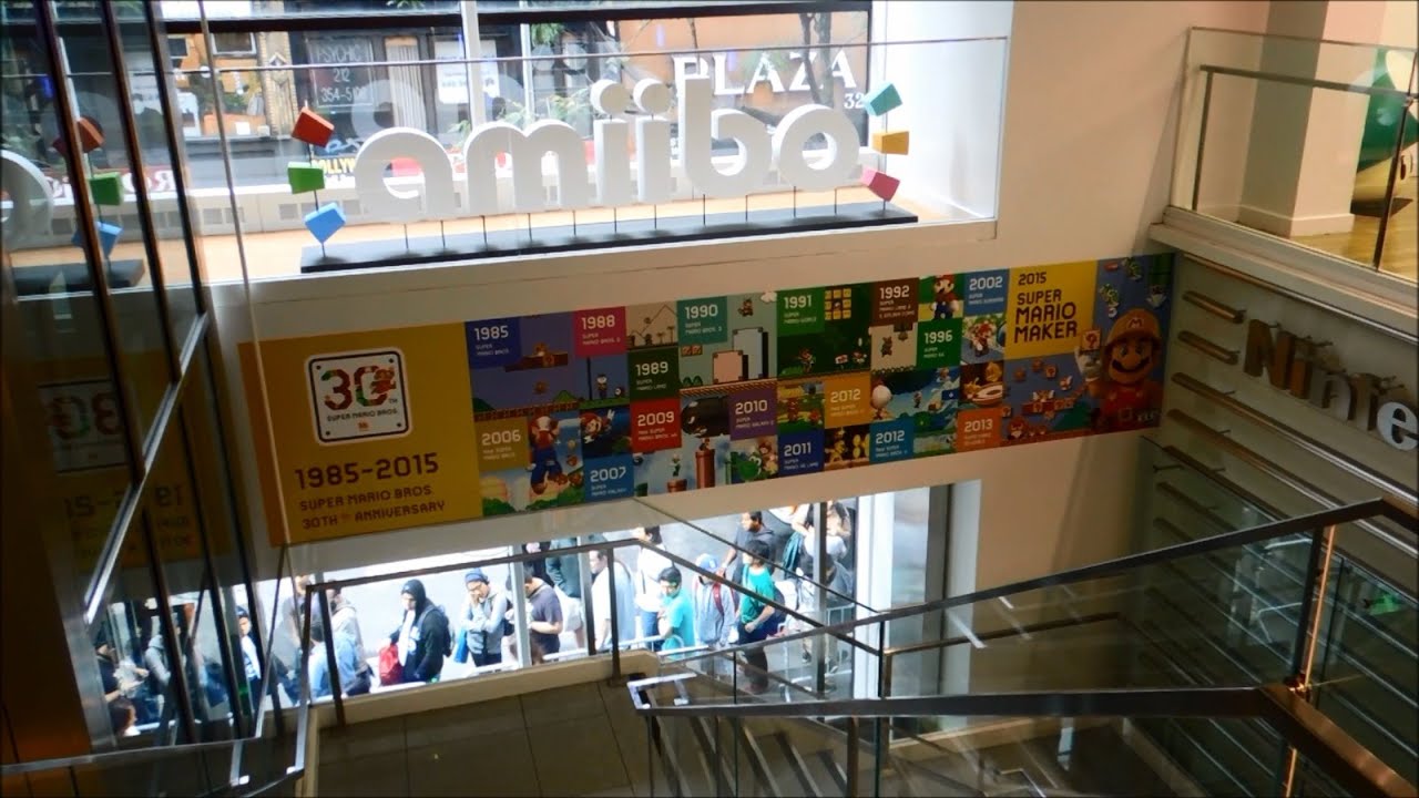 Super Mario Maker and Amiibo Wave 5B Launch Day at Nintendo World