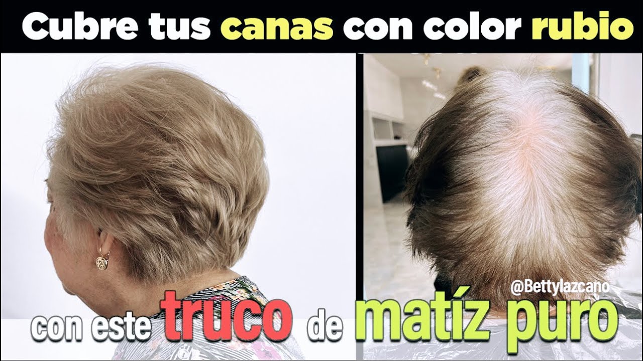 Tienes 100% de CANA y quieres un tono RUBIO  que las CUBRA  TOTALENTE? PASO A PASO @bettylazcano