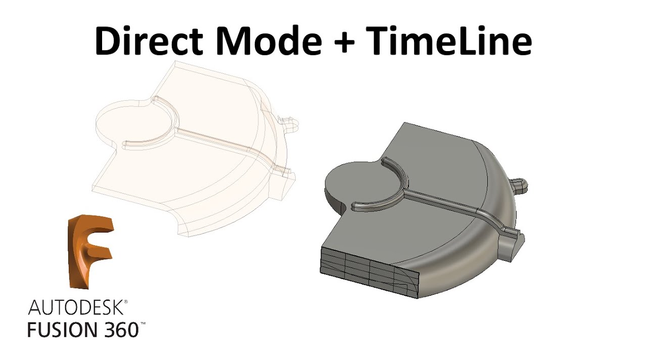 P.53. Direct Mode + Timeline in Fusion 360 / Прямое моделирование и Таймлайн во Fusion 360.