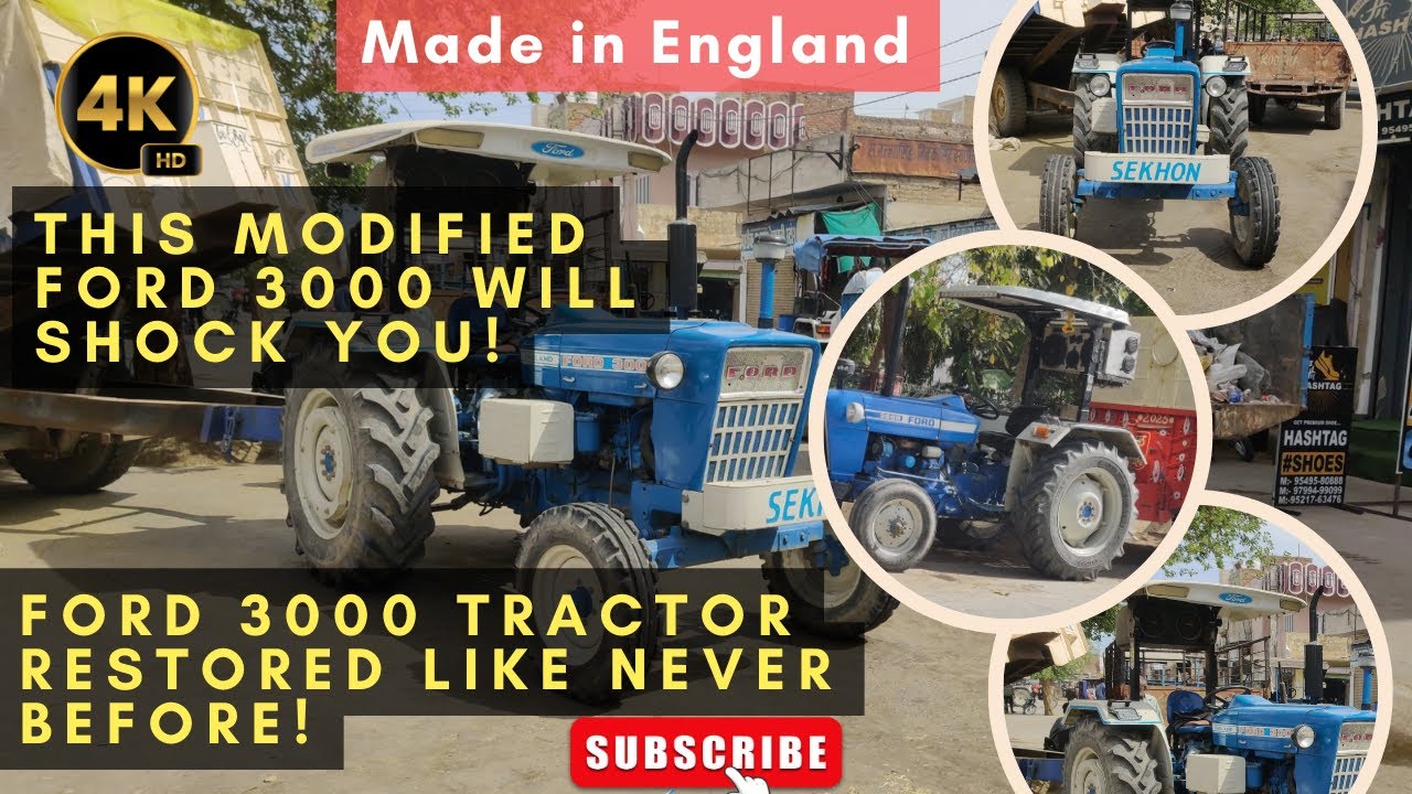 modifed ford 3000 model 1992 made in england#ford #dailyvlogging #farming #ford3000 #ford3600modife