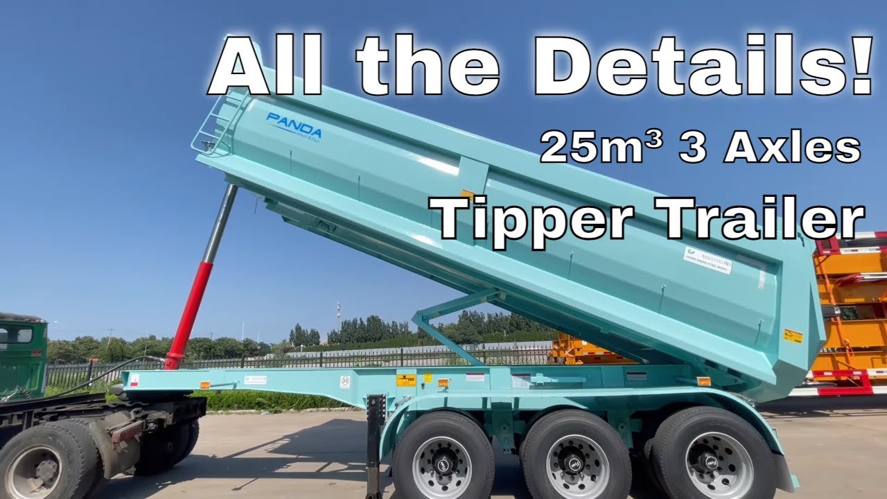 Tipper lorry of 3 axles 25 m3 operation and details | Comprehensive Display