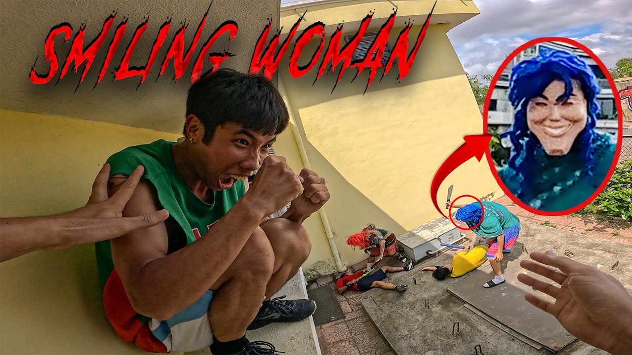 SMILING WOMAN REAL LIFE ESCAPE 4.0 | Horror Parkour Pov Short | Bubbles 3Run