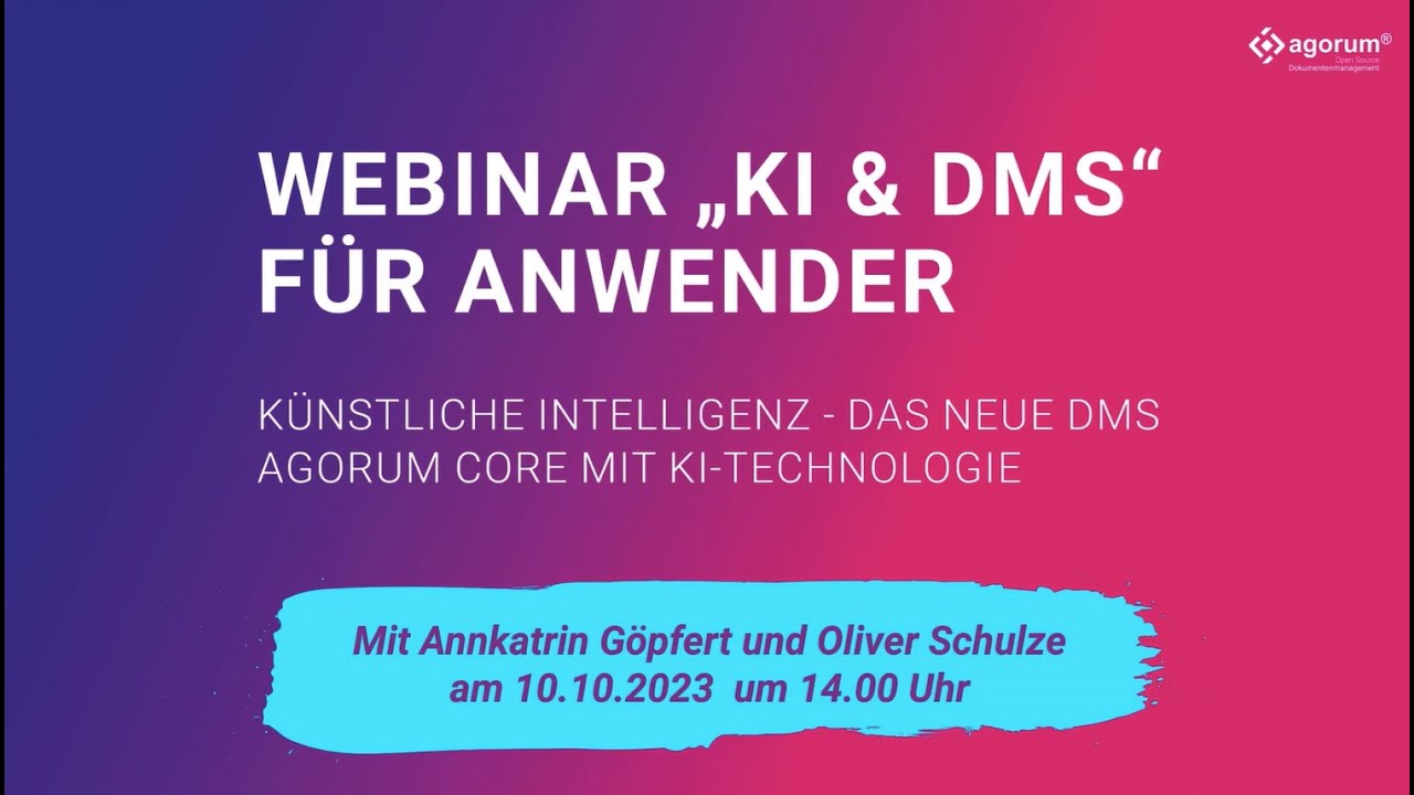 KI-gestütztes DMS: agorum core KI-Chat optimal nutzen! Anwendungsbeispiele, Tipps und Tricks!