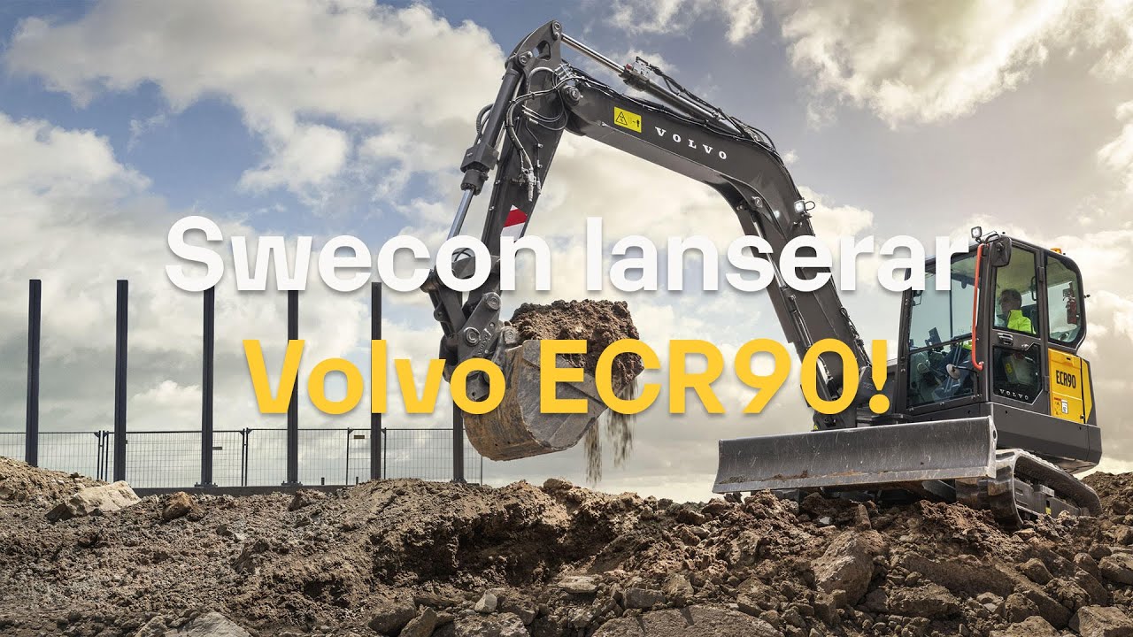 Volvo ECR90 &auml;r h&auml;r! Mer kraft, st&ouml;rre hytt & smartare funktioner