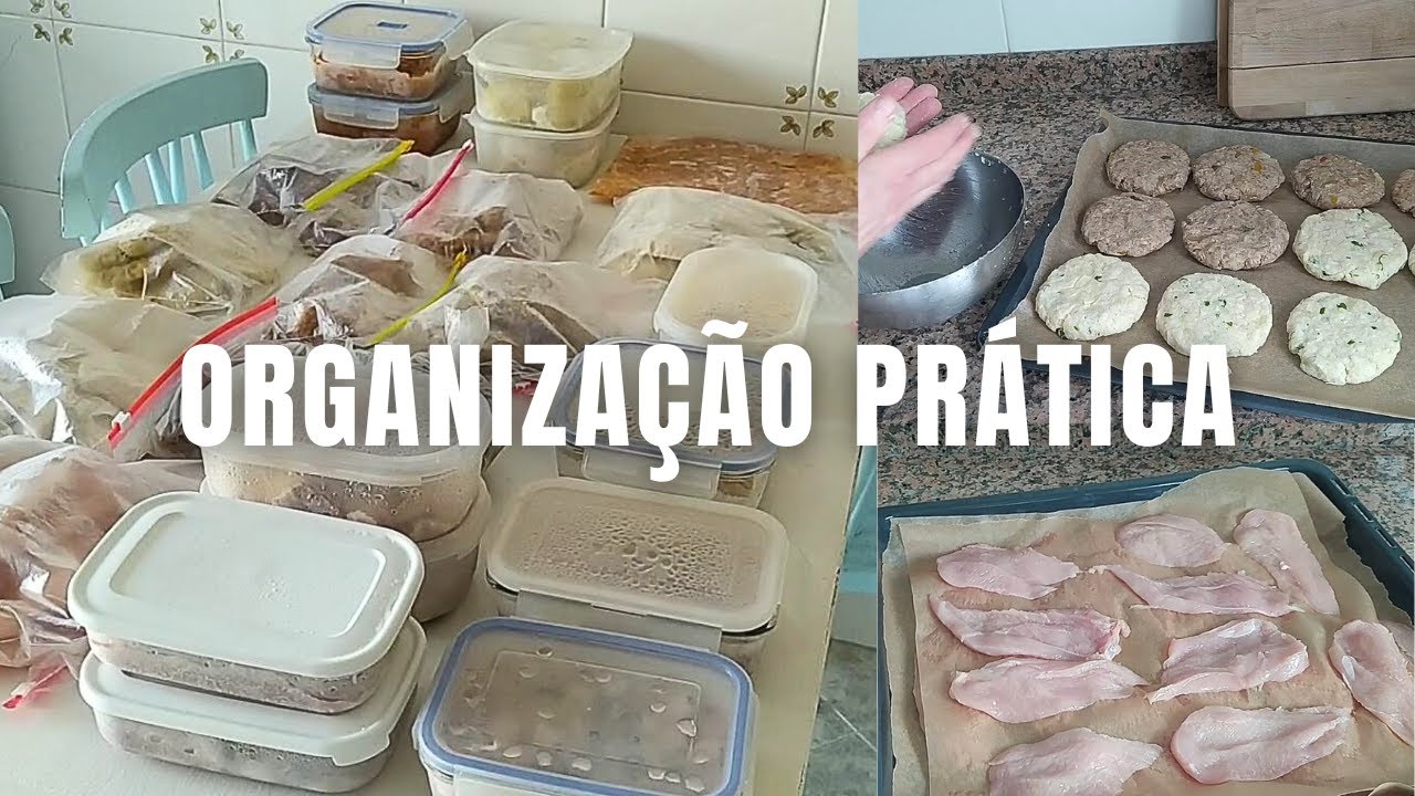 FAZER ISTO PERMITE-ME TER UM MÊS CALMO | COMIDA PRONTA | REFEIÇÕES RÁPIDAS #organização #congelar