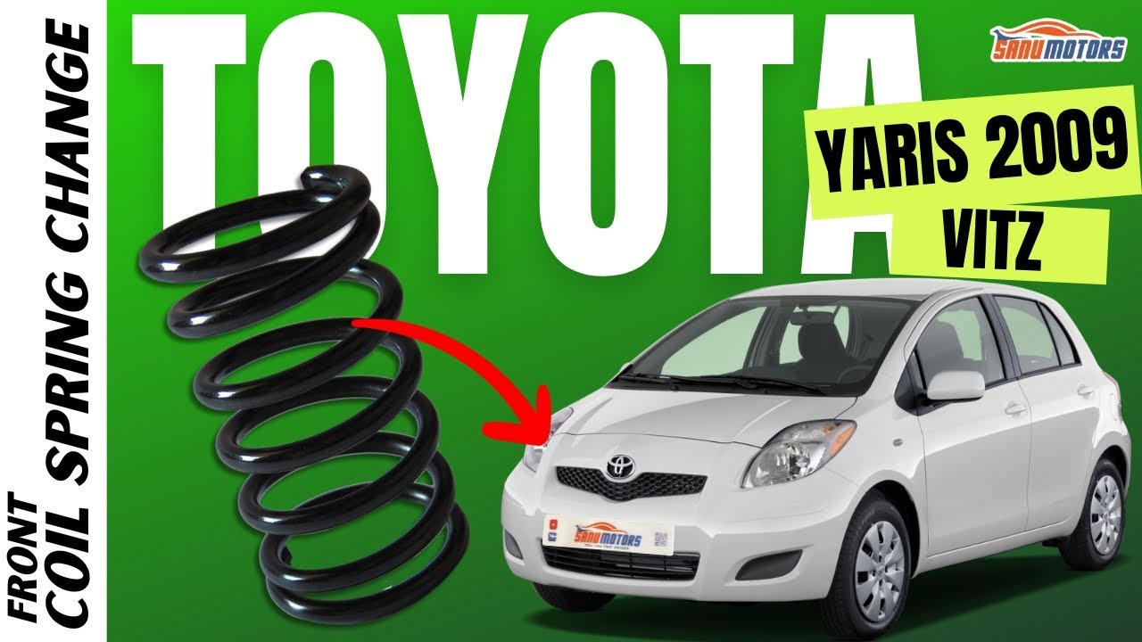 Как заменить переднюю пружину на Toyota Yaris | Vitz 2009 [Пошаговое руководство] 💥😁👍