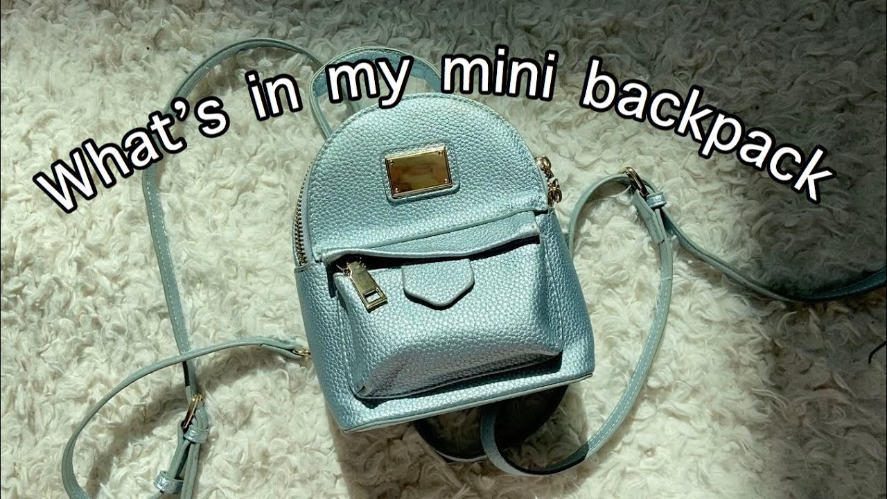what's In my mini backpack?