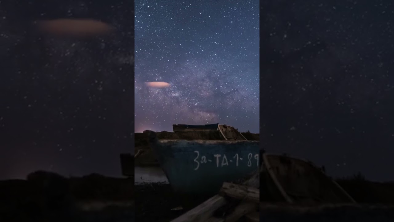 15 segundos relajantes. Vía Láctea, en el Delta del Ebro. Timelapse Nocturno.
