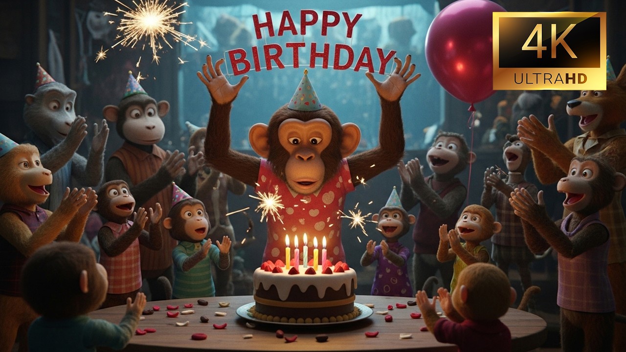 Happy Birthday Monkey 🐵 - Happy Birthday #happybirthday #birthday  #birthdaysongs #monkey