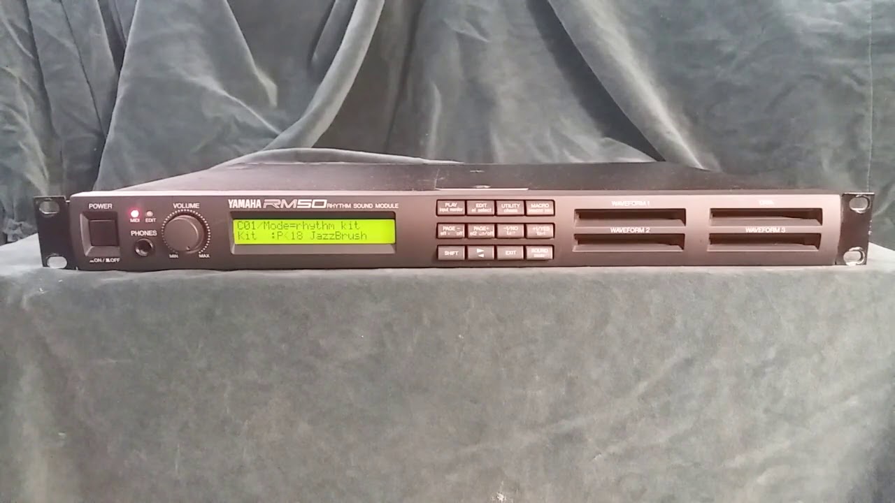 Yamaha RM50 sound module demonstration