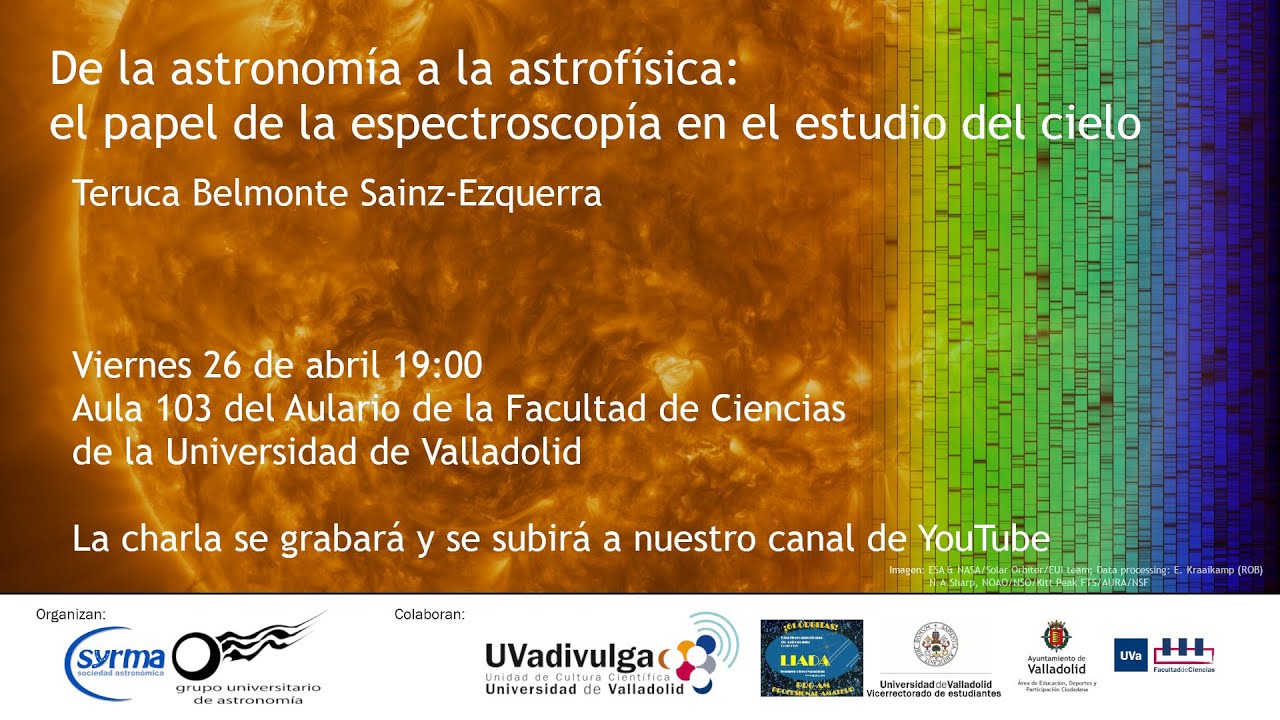 2024 04 26 De la astronomía a la astrofísica: el papel de la espectroscopia en el estudio del cielo.