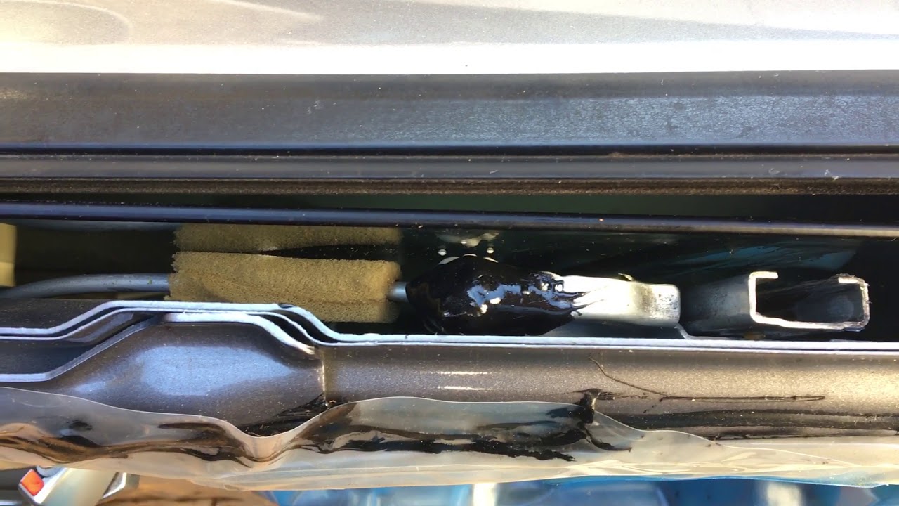 How to clean NB Miata 2003 Window regular rail easy. Part 2 of 2