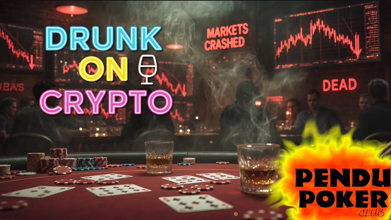 Drunk on Crypto Live | Read the Disclaimer | Drinks, Crypto & Pendu Poker