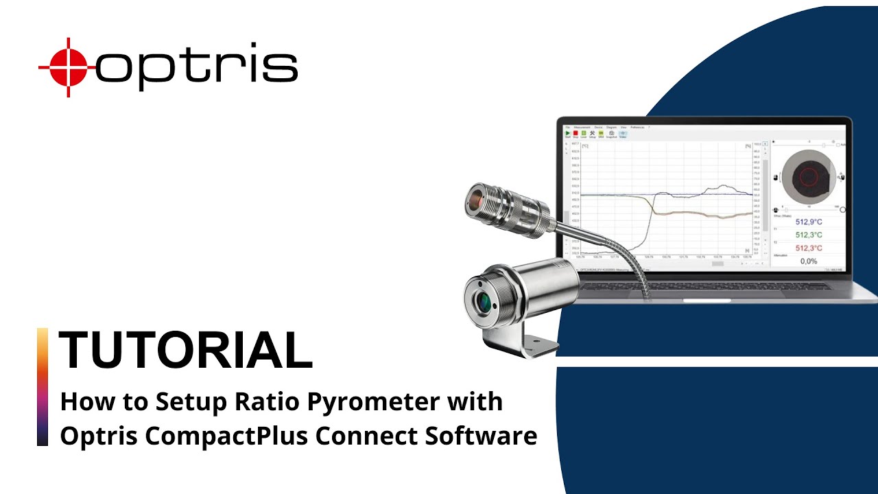 Optris: How to Setup Ratio Pyrometer with Optris CompactPlus Connect Software