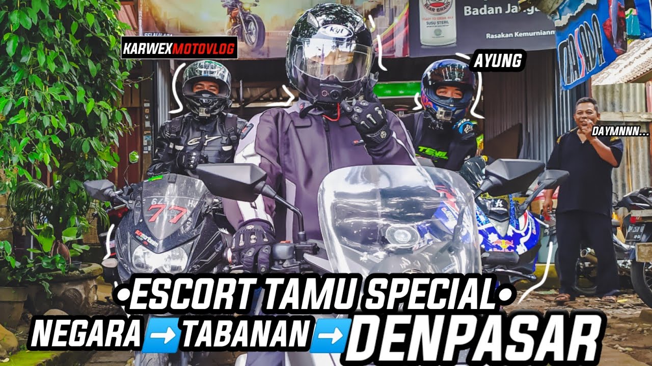 Special Escort Ayung & Karwek Motovlog Welcome to Bali Island | Motovlogger Bali
