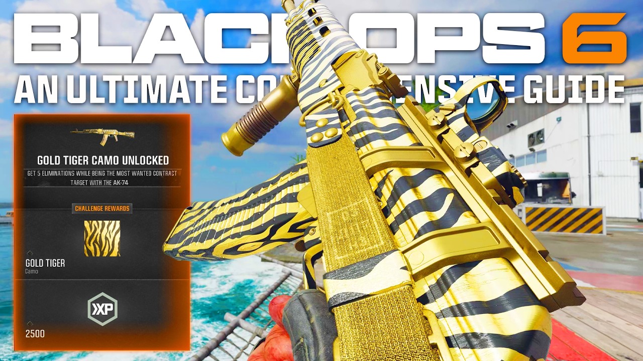 Black Ops 6: Unlocking Gold Tiger Made Easy... (A Comprehensive Warzone Mastery Camo Guide)