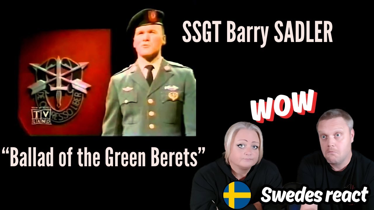Swedes reacts to - Ballad of the Green Berets  -SSGT Barry SADLER First time!