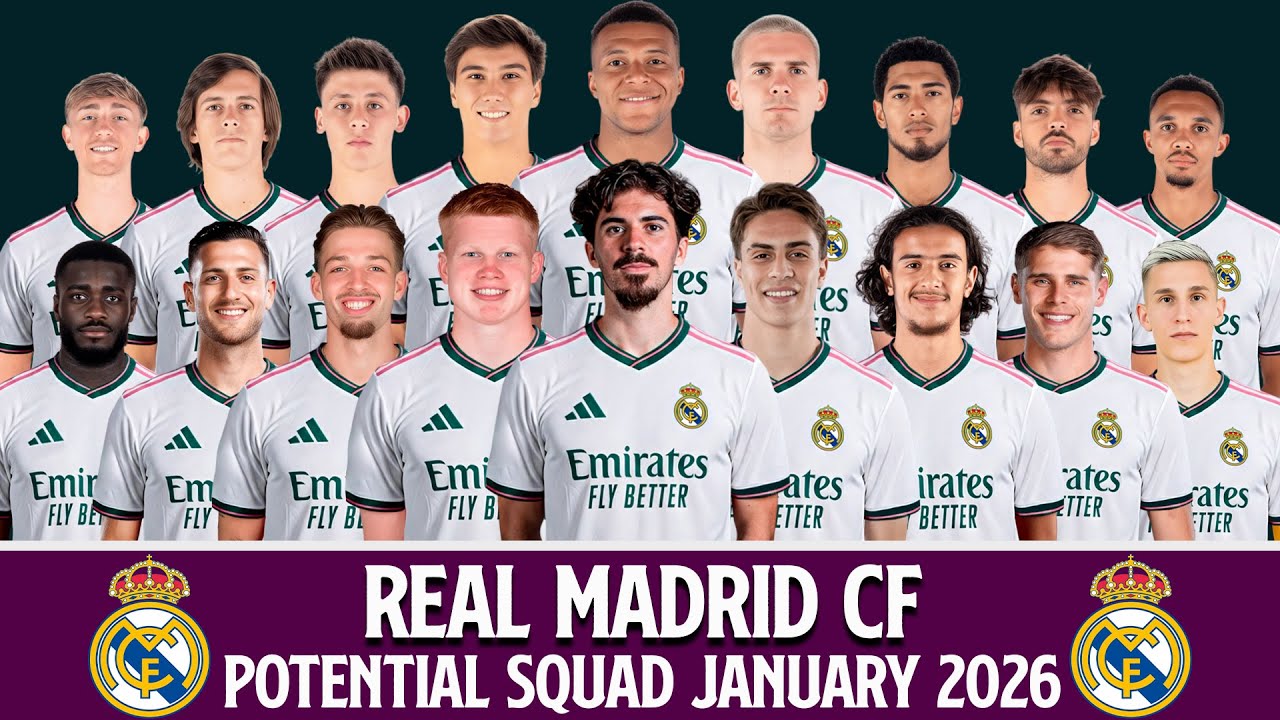 Real Madrid Potential Squad January 2026 | Transfer Rumours & New Players