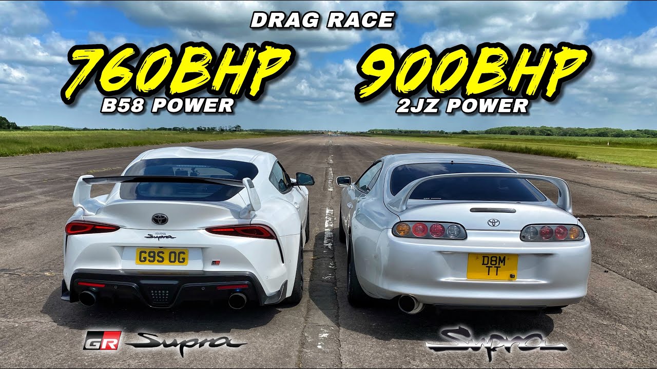 КТО ГЛАВНЫЙ?.. 900-сильная TOYOTA SUPRA MK4 против 760-сильной MK5 GR SUPRA