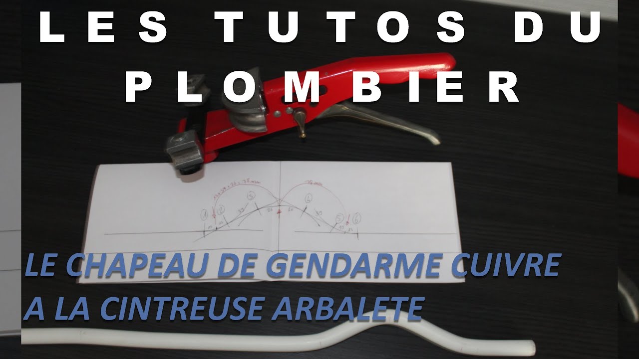 Le chapeau de gendarme à la cintreuse arbalète