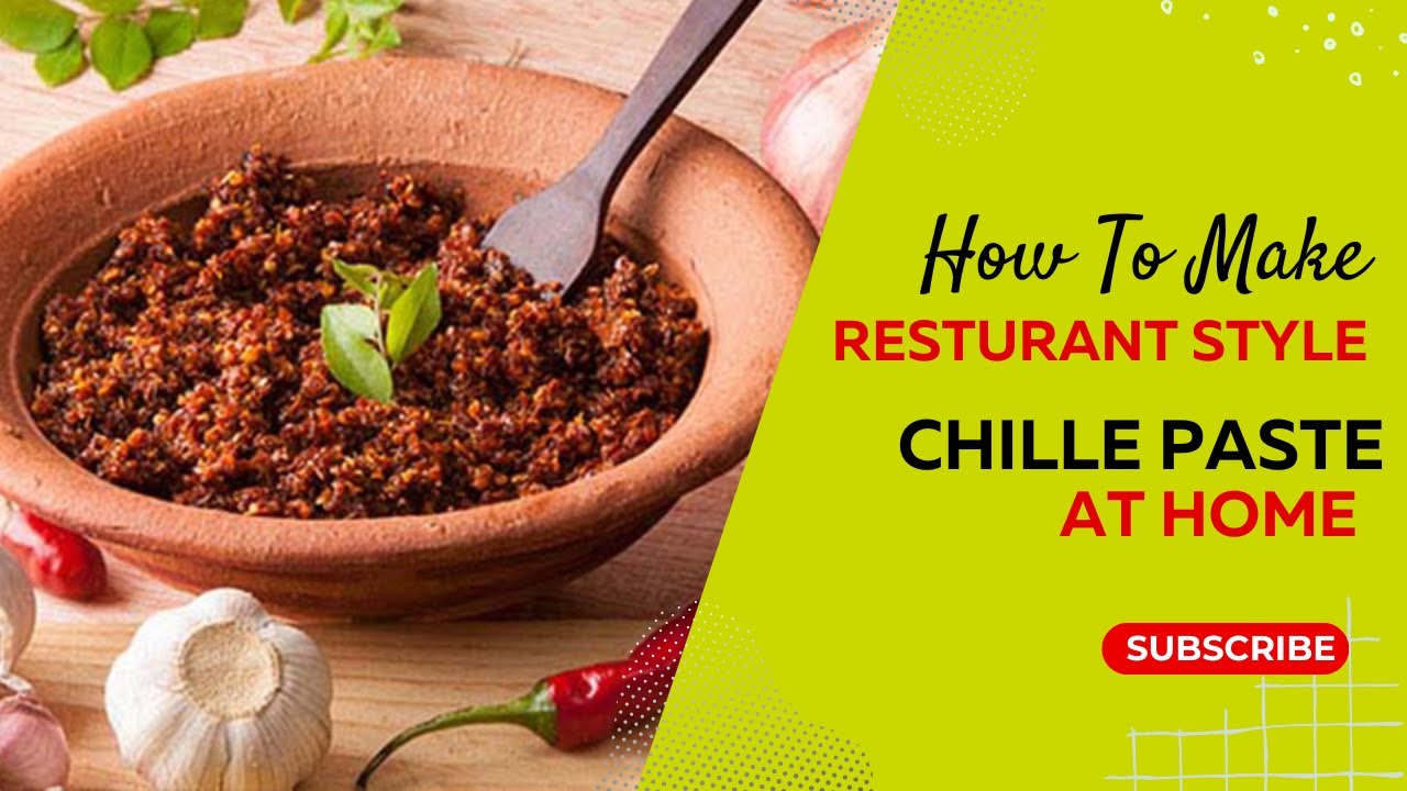 How To Make Delicious Resturant Chille Paste At Home #trending