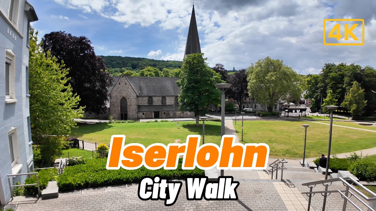 Iserlohn City Walk &ndash; Explore Real Streets in 4K | Global Walking Trails