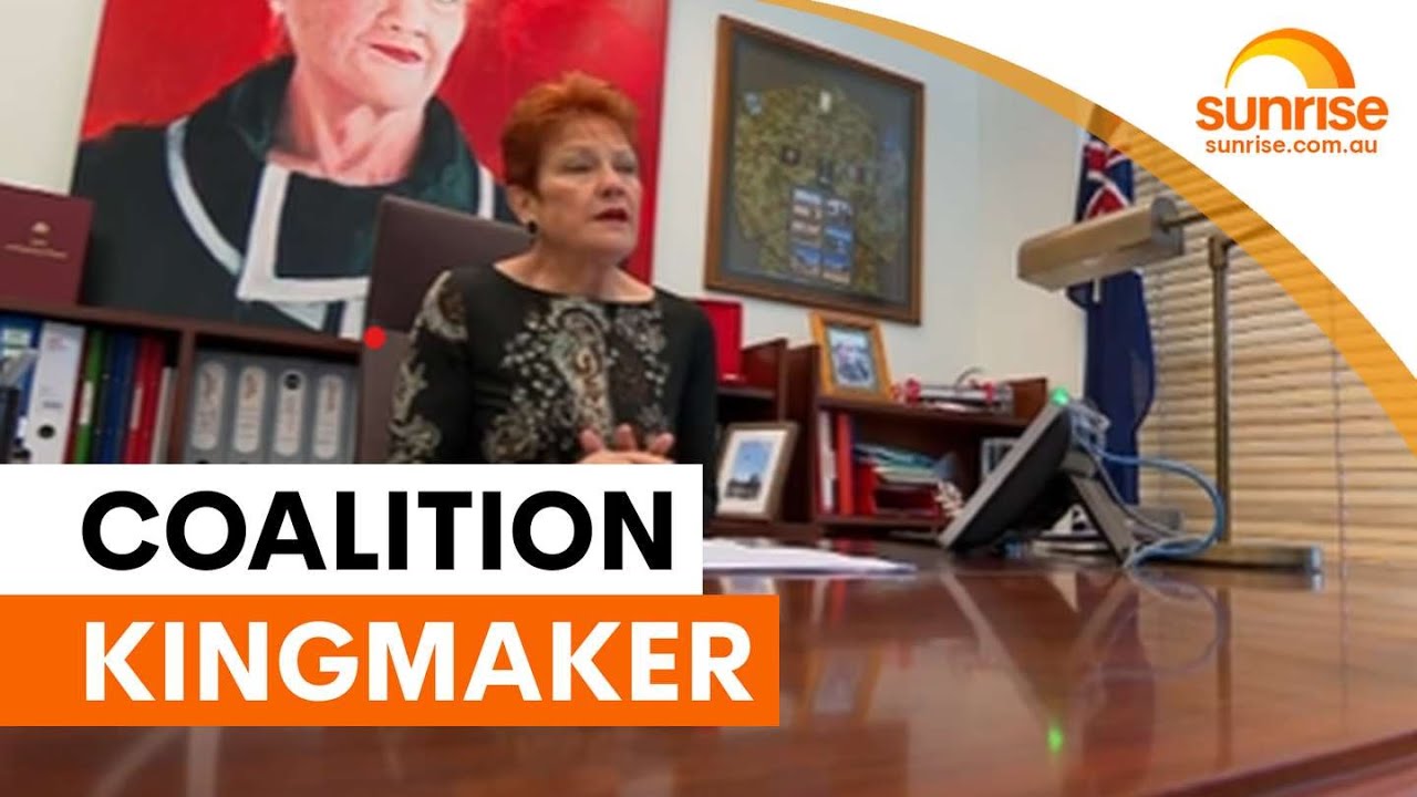 Hanson offers One Nation support to reunite coalition | Sunrise