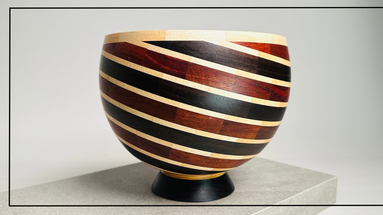 A New Segmented Woodturning Technique! Segmented Rings Cut at an Angle (My First Time Trying It!)