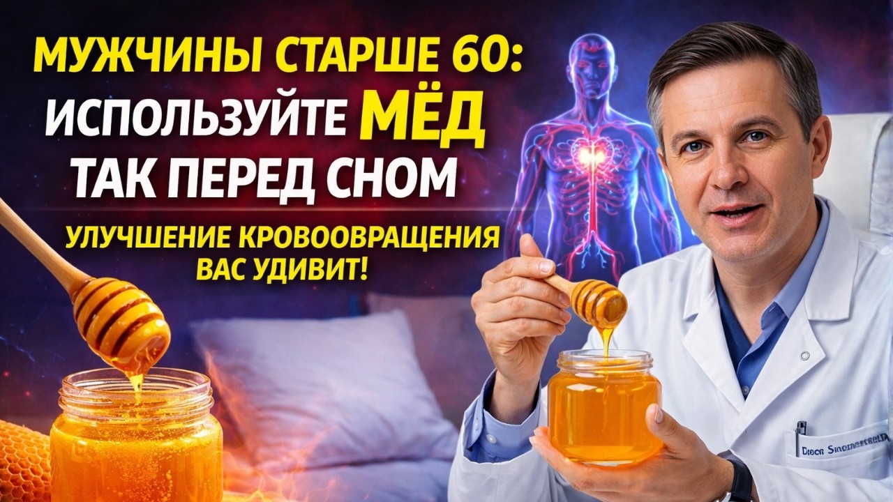 Men Over 60  Use Honey Like This Before Bed – The Improved Circulation Will Surprise You!