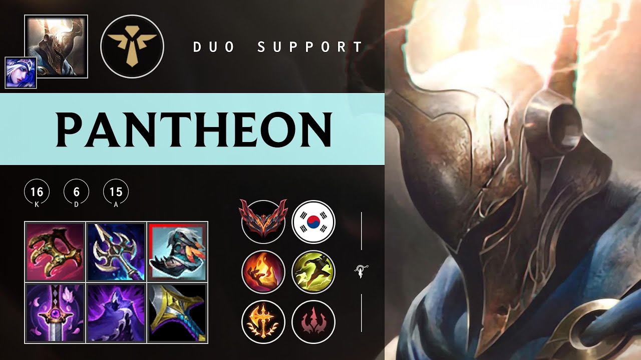 Pantheon Support vs Poppy - KR Grandmaster Patch 25.23