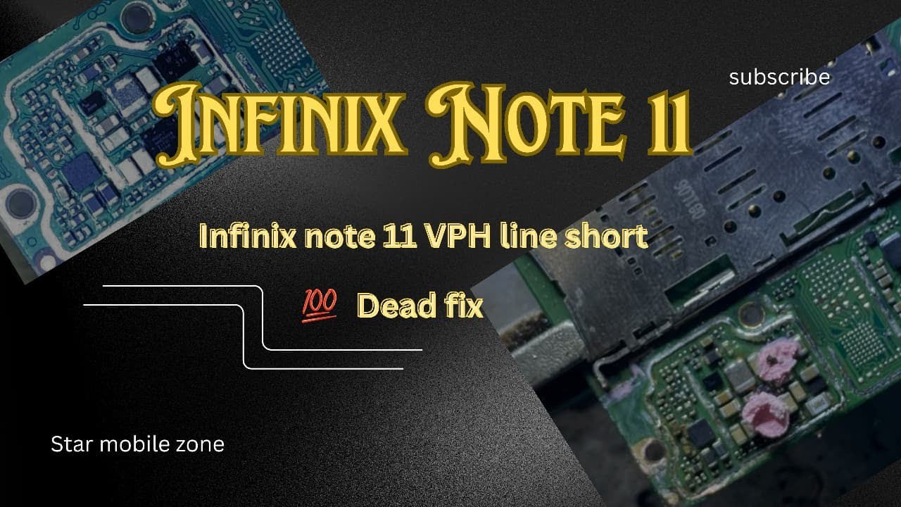 Infinix Note 11 Dead Problem Fixed | VPH Line Short | Full Repair Process