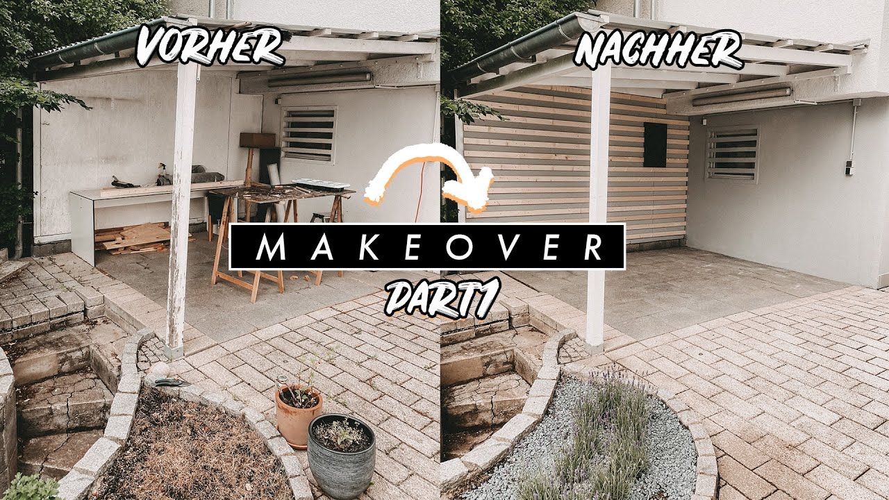 DIY Outdoor Room Makeover - überdachte Terrasse umgestalten | EASY ALEX