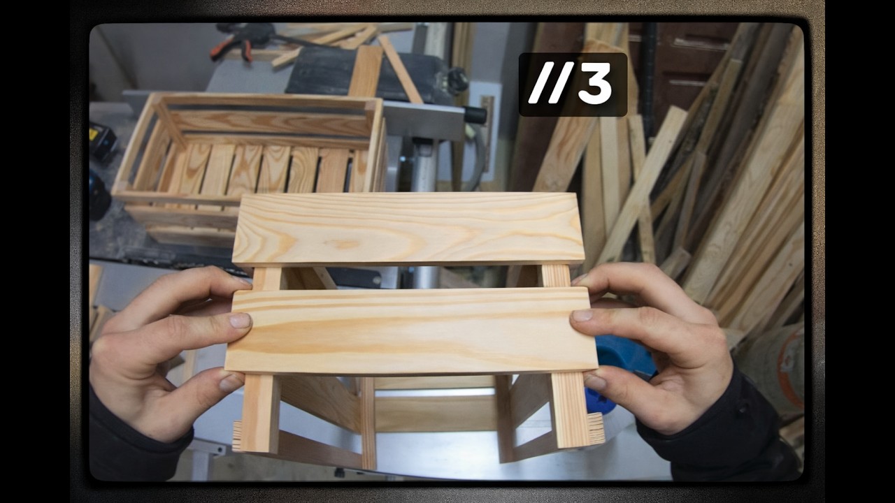 [POV] Simple Wooden Crate Making 3 Gluing | Quiet Workshop