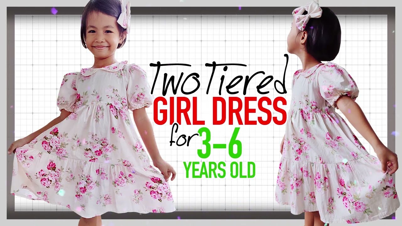 TWO TIERED KIDS DRESS | PUFF SLEEVES | SEWING TUTORIAL | JHEN PANIZARES