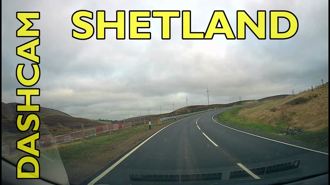 Whiteness to Lerwick via the new Sandwater road - Driving in the Shetland Islands