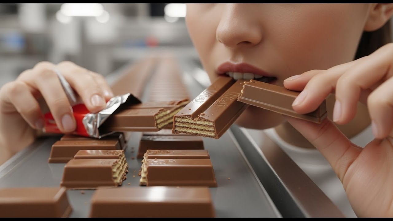 Inside the KitKat Factory: How 8 Million Chocolate Bars Are Made Daily | Full Production Process