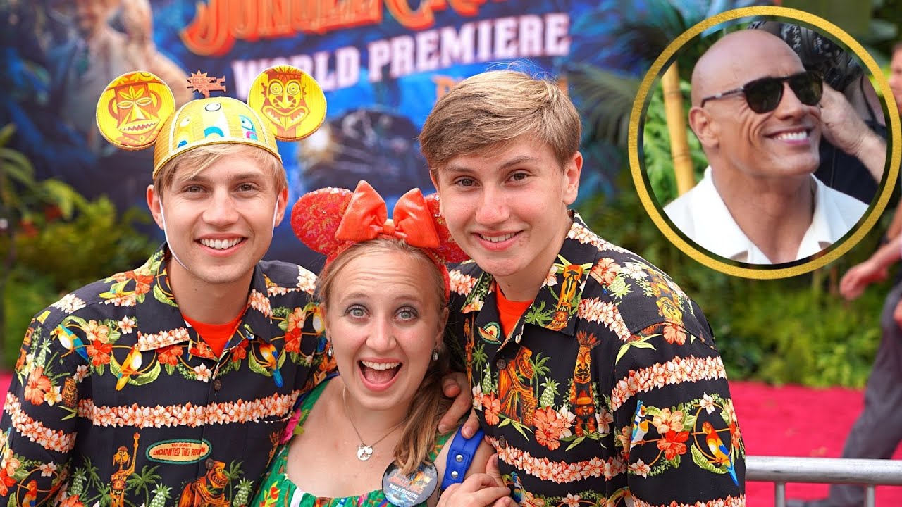 Jungle Cruise World Premiere at Disneyland! (We Met The Rock!!)