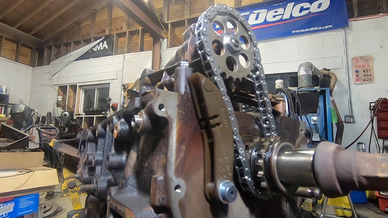 M52 oil pump mods with all OEM parts. S54 tensioner. M50 M54