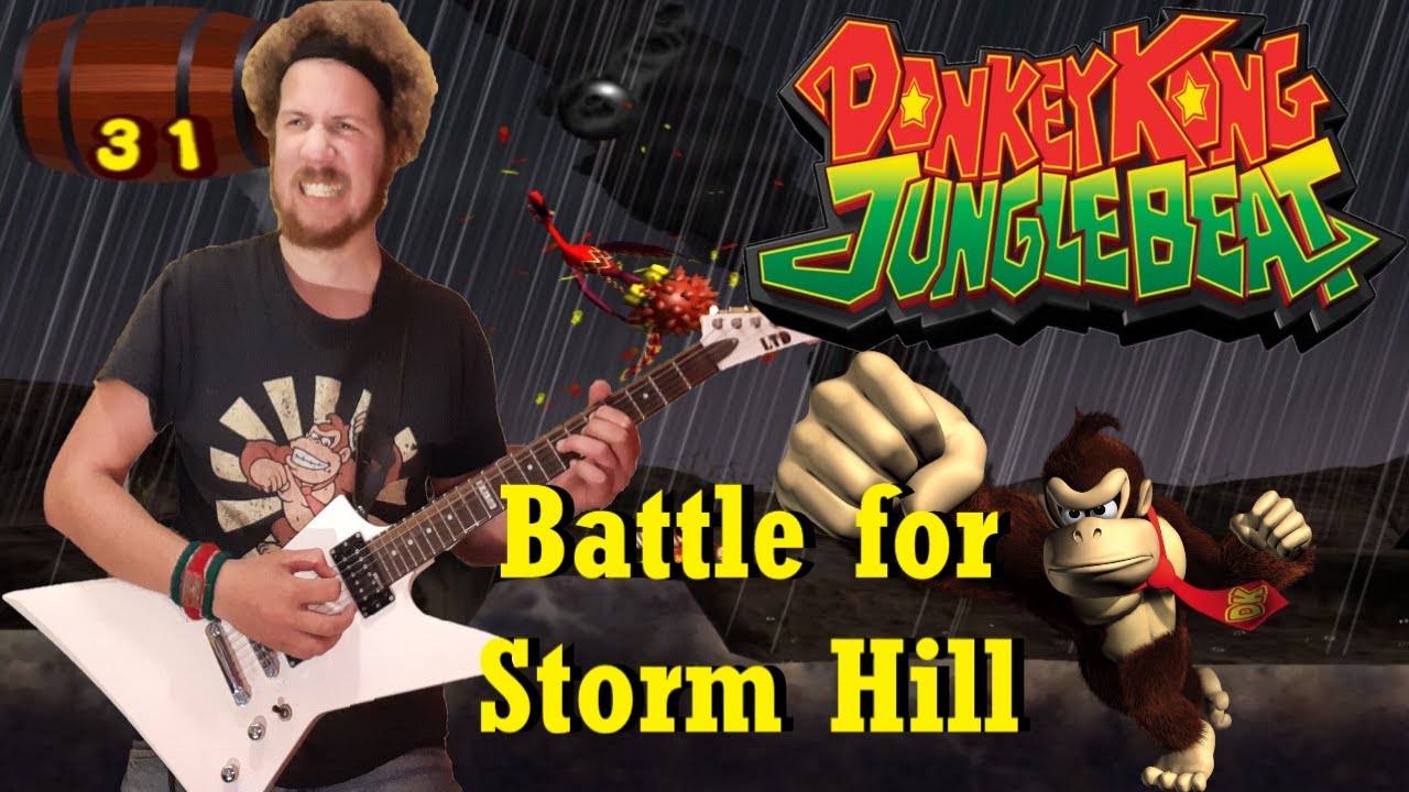 Donkey Kong Jungle Beat - Battle for Storm Hill - Guitar Cover by LloydTheHammer