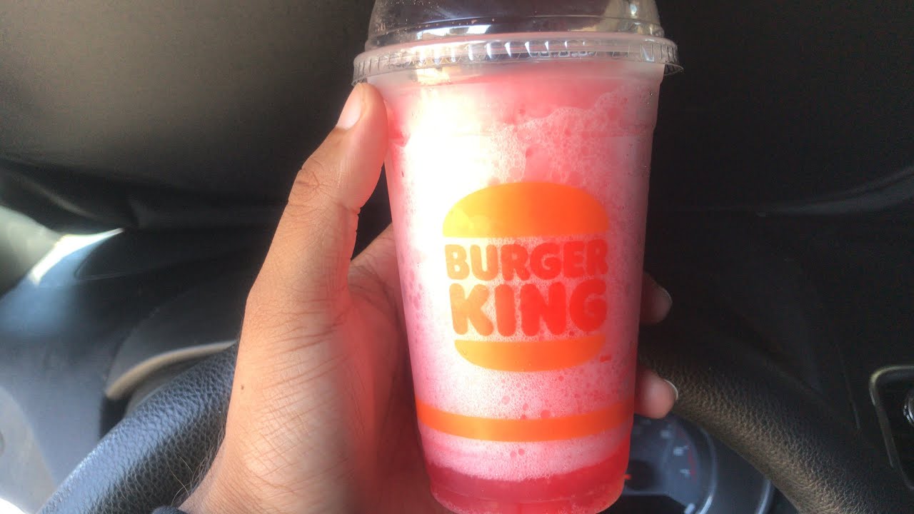 NEW $1 16oz Minute Maid Strawberry 🍓 Lemonade 🍋 Frozen Drink Burger 🍔 King 👑 Taste Test/Review