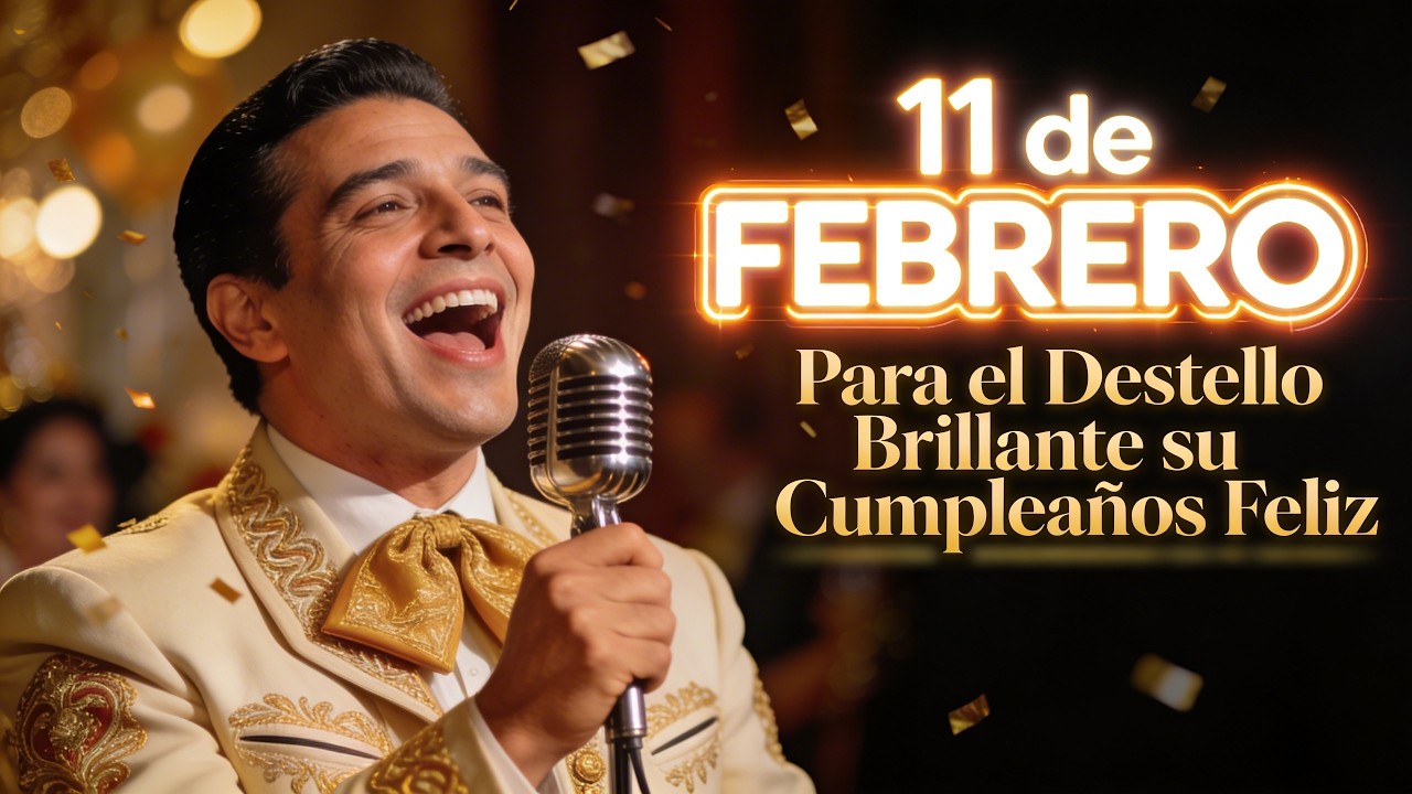 Al destello que inicia la fiesta este 11 de febrero: ¡Su Cumpleaños Feliz con mariachi 🌟