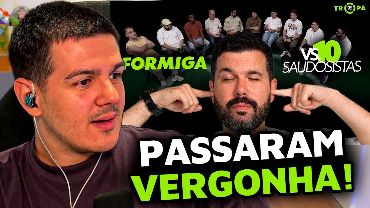 O FORMIGA JANTOU ELES! FORMIGA VS 10 SAUDOSISTAS DO FUTEBOL - wardi REACT!