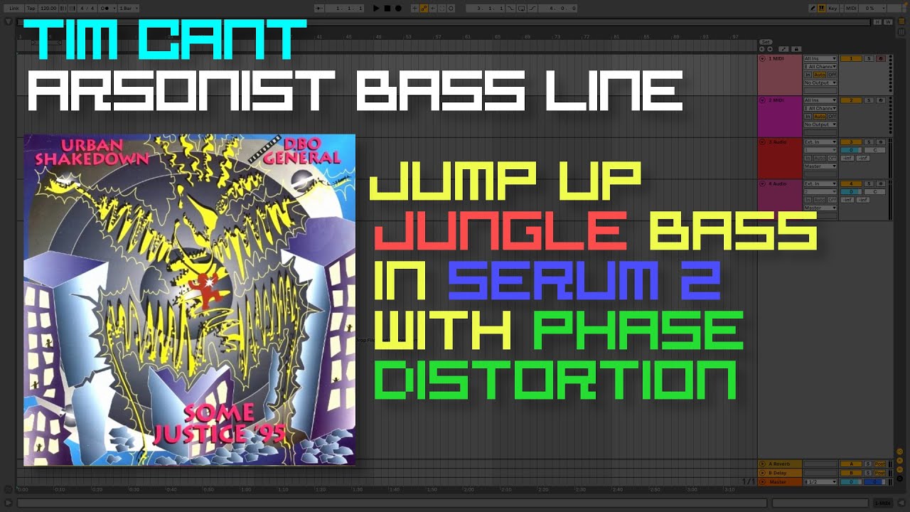 Arsonist Bass Line Tutorial - Jump-up jungle bass in Serum with phase distortion