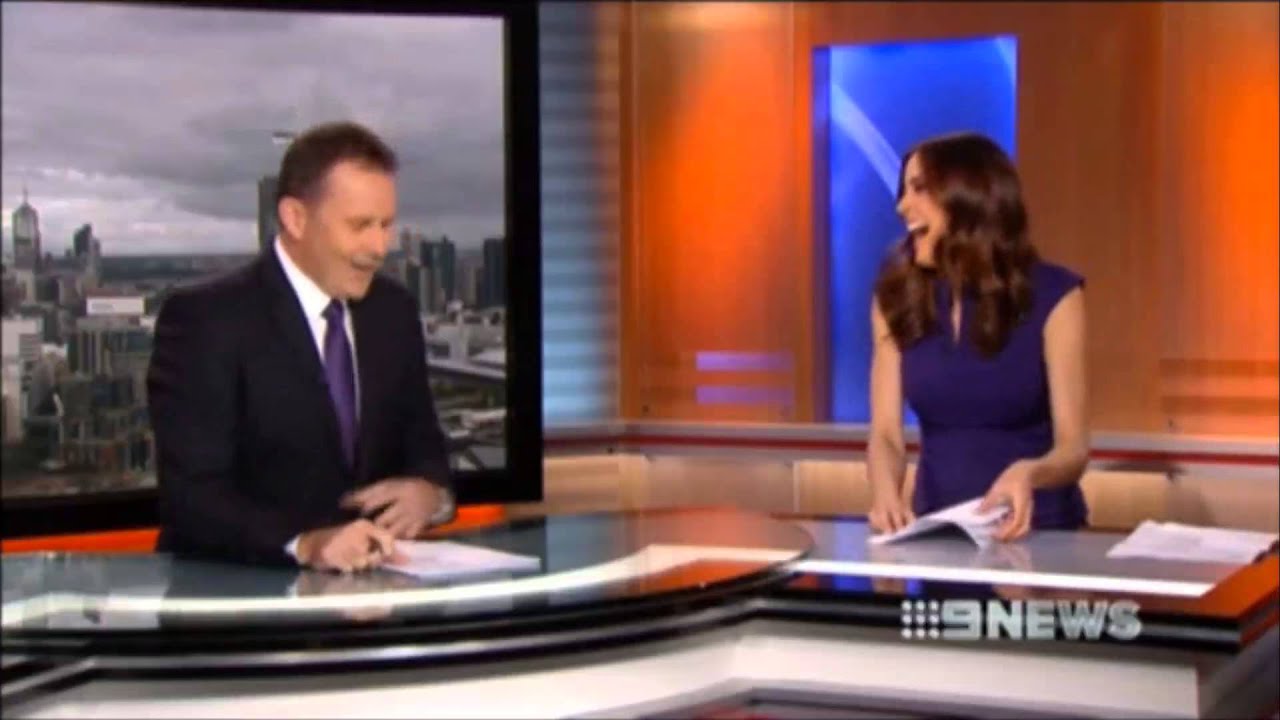 News Anchor gets rejected trying to ask out Weather Girl.