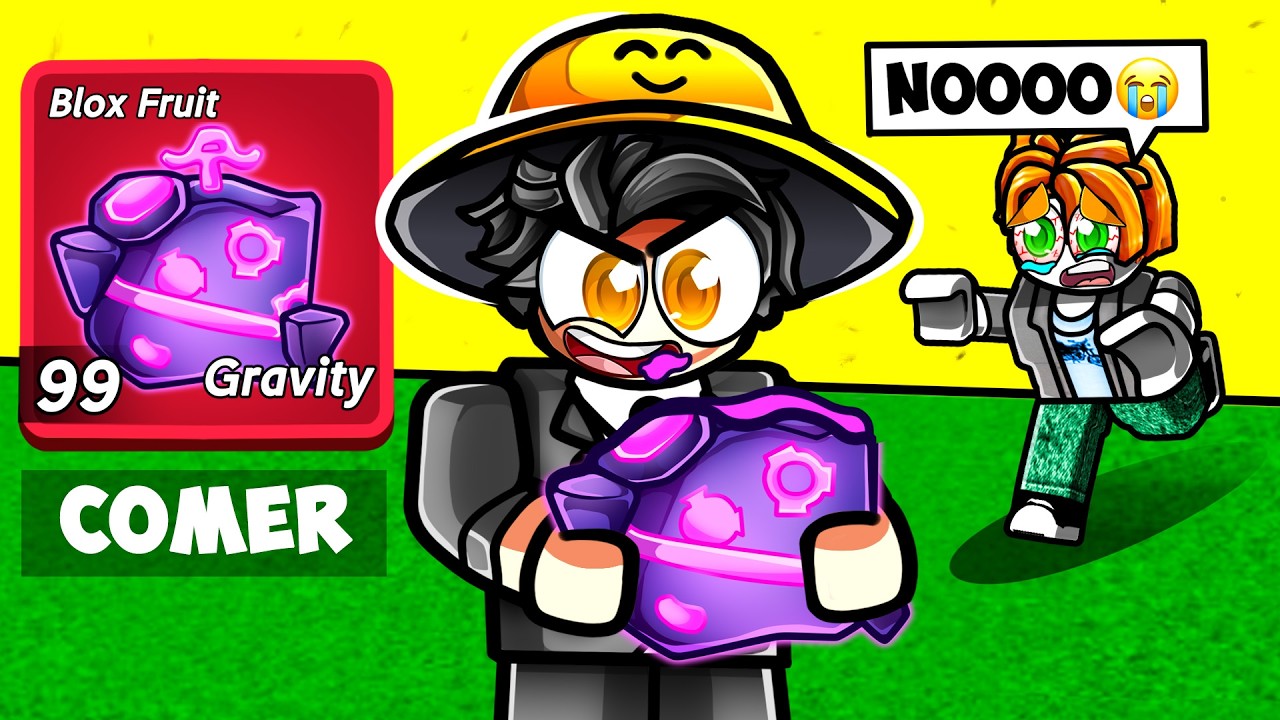 Me COMO la FRUTA GRAVEDAD en FRENTE de SCAMMERS DESESPERADOS… (BLOX FRUITS)