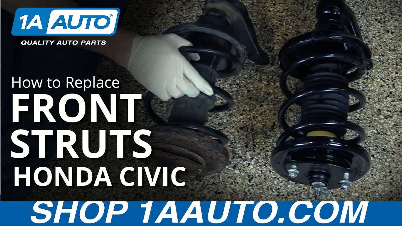 Как заменить стойку и пружину в сборе на Honda Civic 2002-2005 годов