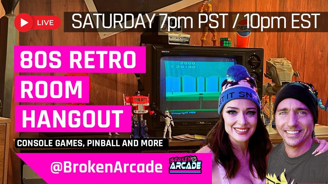 80s Retro Room Hangout | Atari, Nintendo, Pinball, and more!