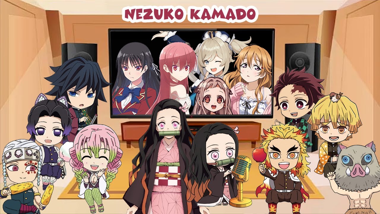 Demon Slayer React to Characters with Same Voice Actor as Nezuko Kamado (ft. Hashira)